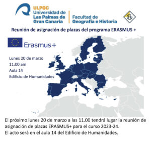 Lee más sobre el artículo Asignación Plazas ERASMUS+ FGH