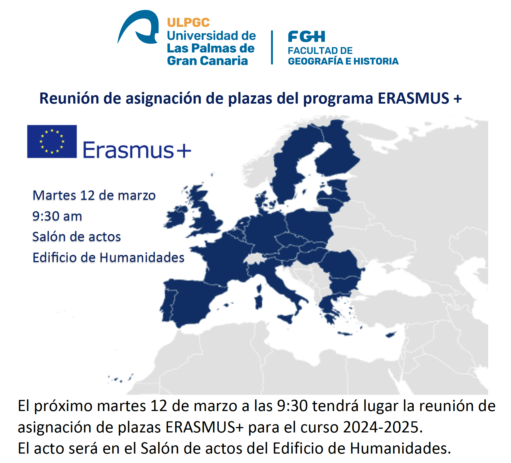 En este momento estás viendo Asignación de Plazas ERASMUS+